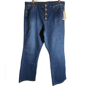 MICHAEL Michael Kors Cali Blue Wash Capri Jeans Size 16